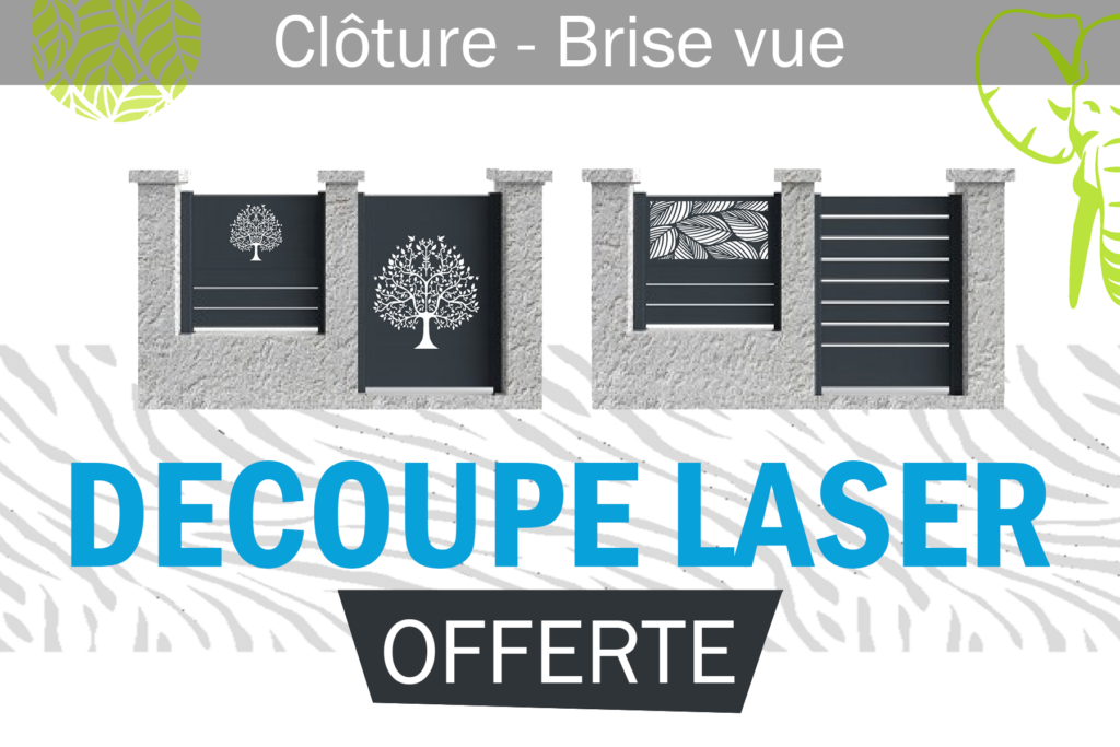 promo brise vue découpe laser