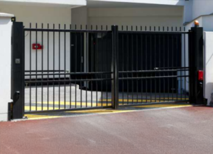 portail industriel battant acier