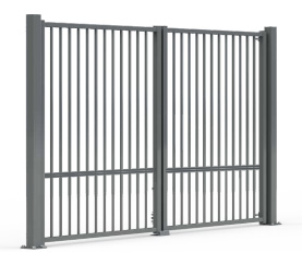 portail industriel acier battant